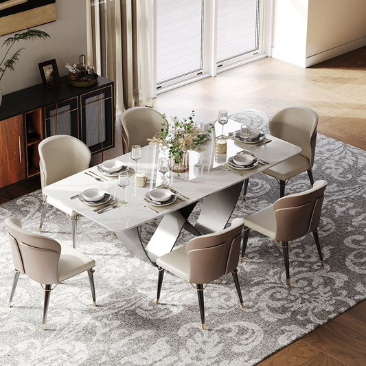 Amara Table (Glossy White)