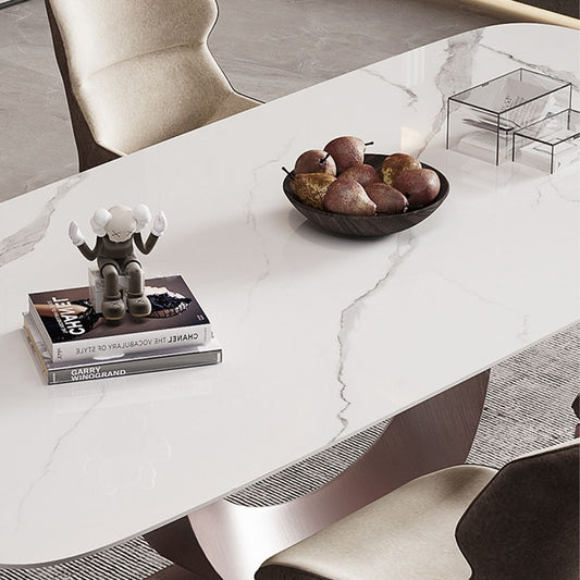 71" Tommy White Top Dining Table