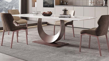 71" Tommy White Top Dining Table