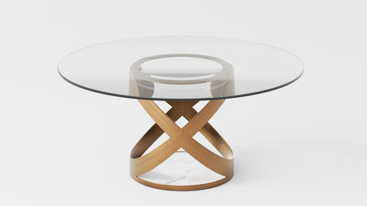 Sami 51" Modern Glass Table
