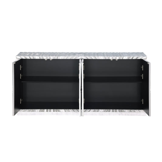 A-C10 Selene Silver Leaf Console