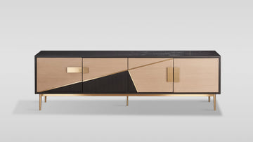 Divolia TV Stand (Black & Grey)