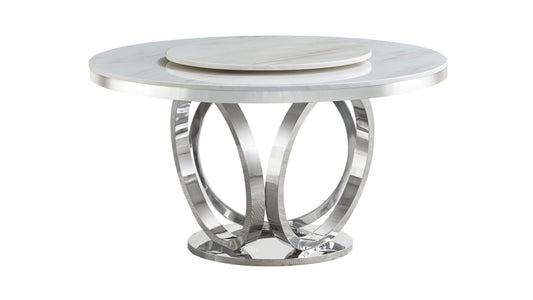 D615 Maxi Table (Cream/Chrome)