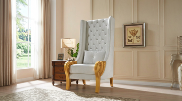 A-CH02 Throne 62.5" Tall (White)