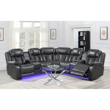 S2021 Lucky Charm Sectional (Grey)