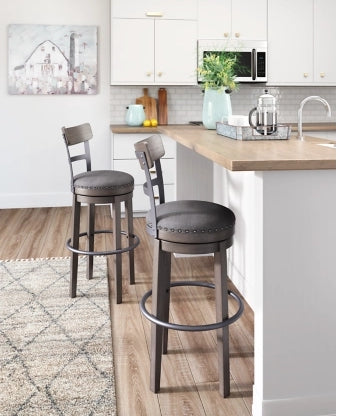 D388-230 Caitbrook Tall UPH Swivel Barstool