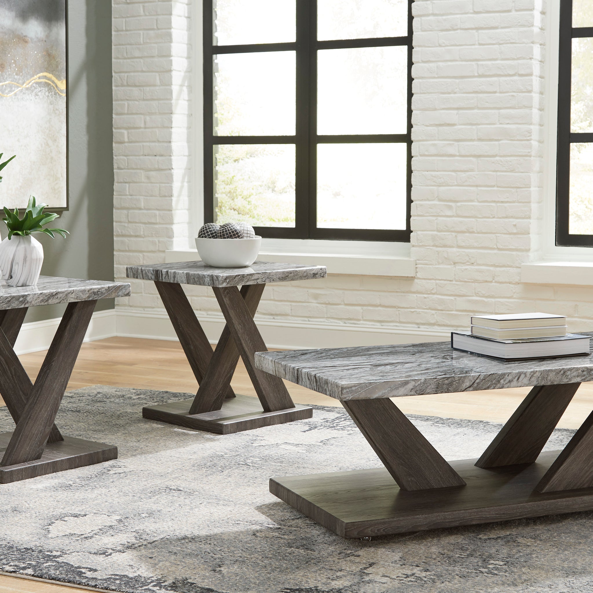 Ashley T400-13 Bensonale Occasional Table Set