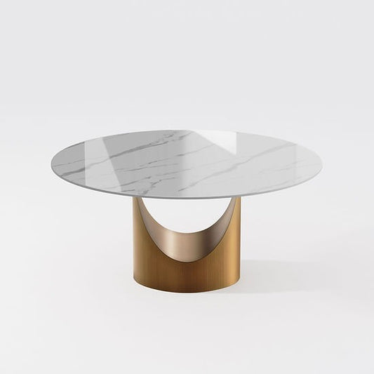 Sami 51" Glass Top Table