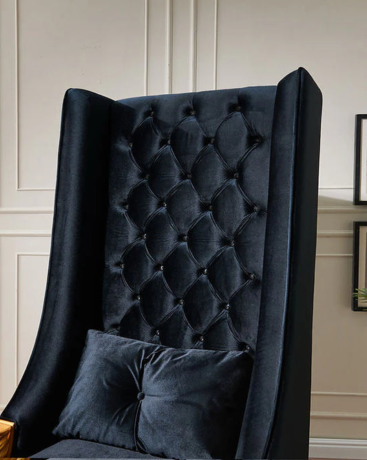 A-CH02 Throne 62.5" Tall (Black)
