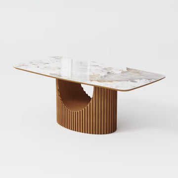 Silvo 79" Table (Glossy White)
