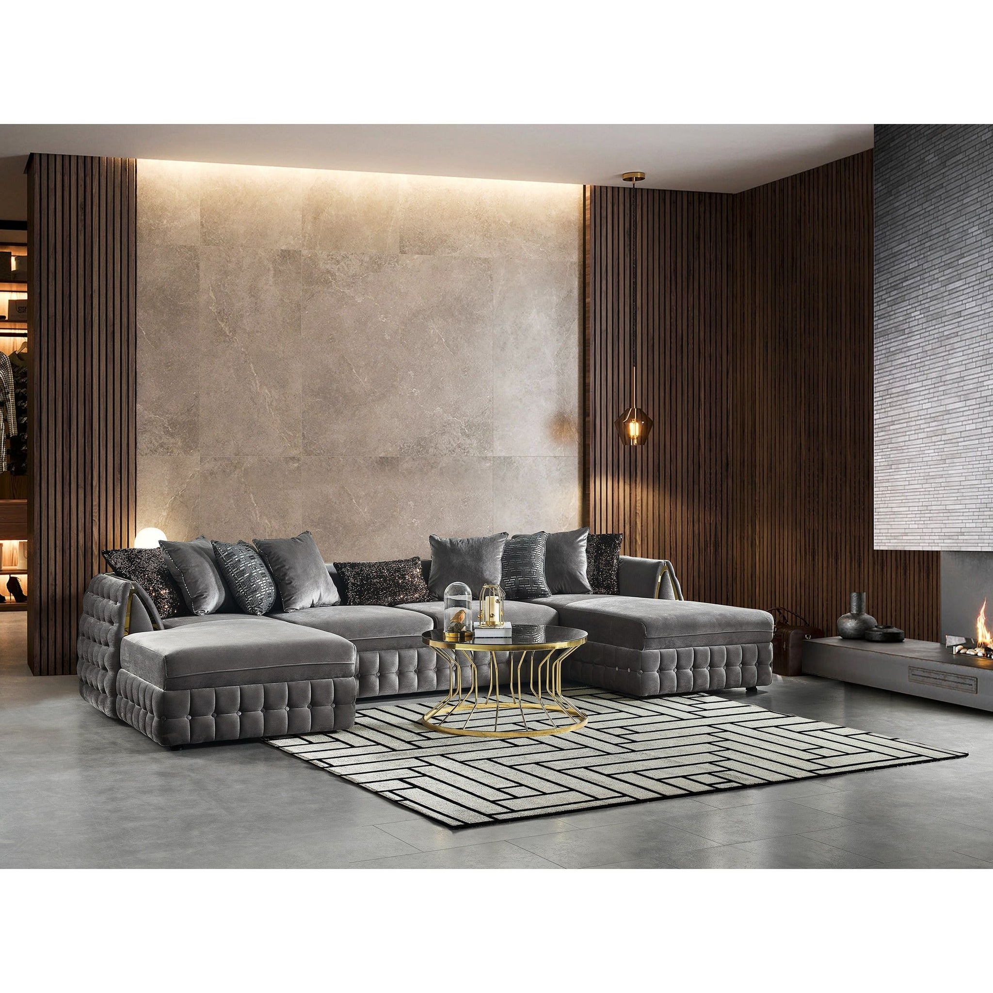 Sicilya Sectional (Grey)